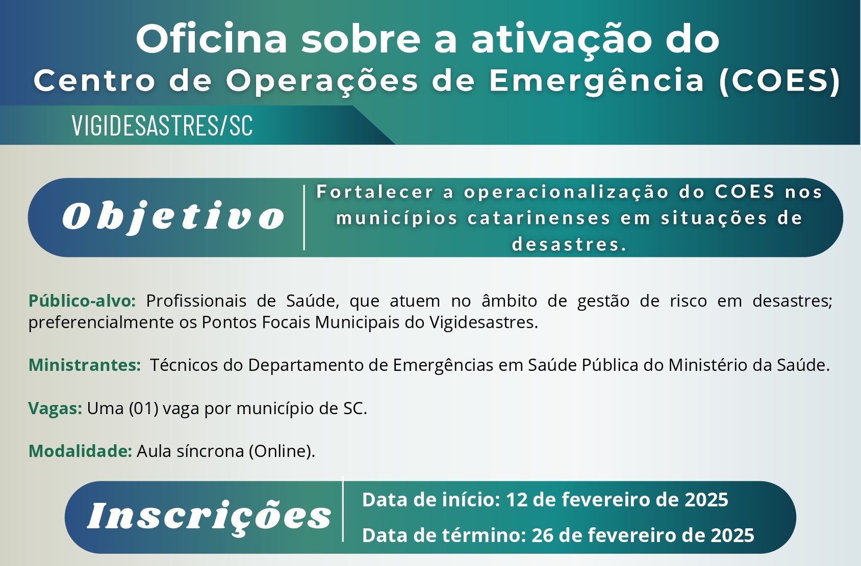 Oficina COES SC