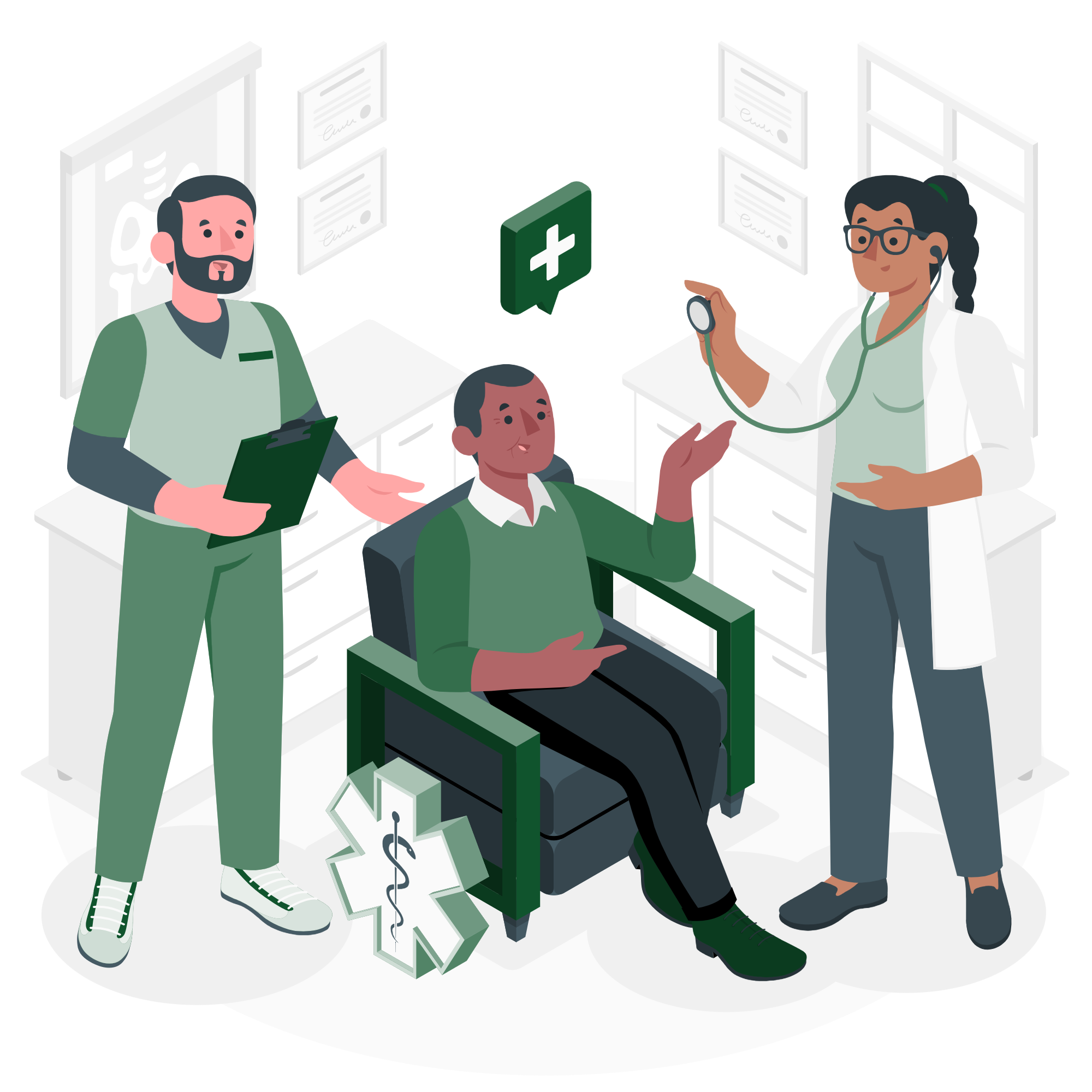 imagem de cuidados médicos