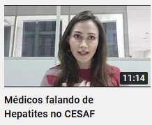 médica falando de hepatite no CESAF no youtube