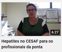 médica falando de hepatite no CESAF no youtube