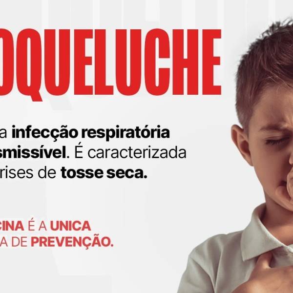 Saúde emite alerta sobre o aumento de casos de coqueluche no estado 