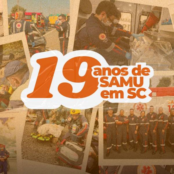 SAMU completa 19 anos de serviços e inovação no atendimento de emergências em Santa Catarina