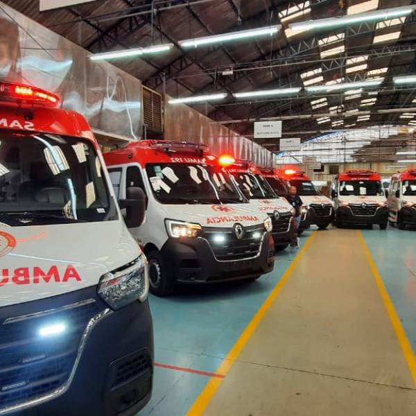 Saúde Estadual reforça qualidade no atendimento com a entrega de 25 novas ambulâncias do SAMU aos municípios