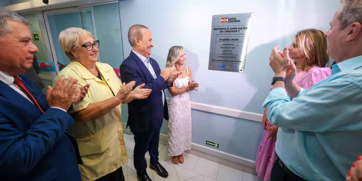 Saúde em Obras: Estado entrega novos leitos e espaços totalmente revitalizados no Hospital Infantil de Florianópolis