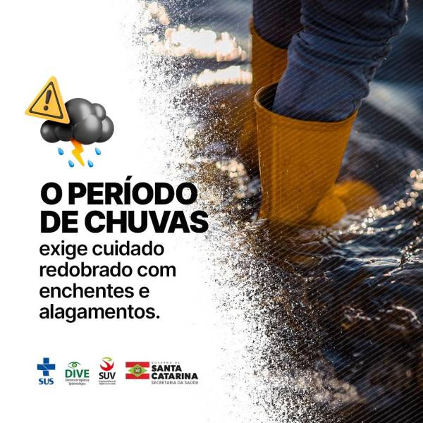 SES orienta população sobre prevenção de doenças causadas por alagamentos