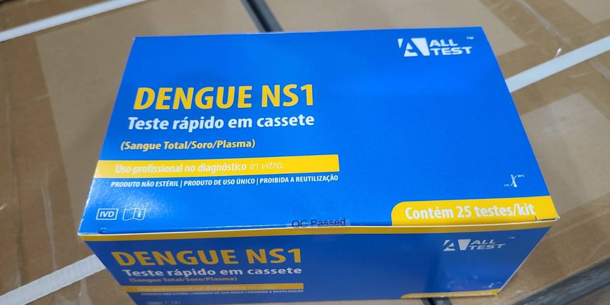 Saúde distribui testes rápidos para diagnóstico da dengue em Santa Catarina