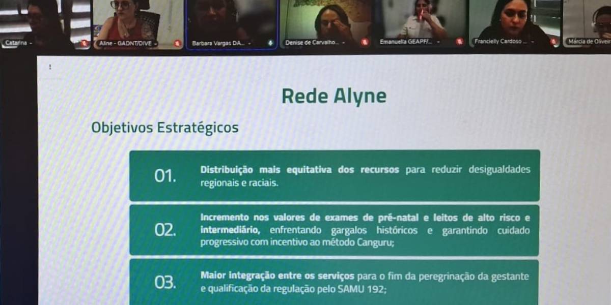 Grupo Condutor Estadual da Rede Materno-Infantil - Rede Alyne se reune para elaborar novo modelo de assistência em SC