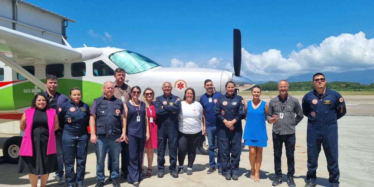 Aeromédico do SAMU em parceria com o BOA comemora 15 anos de atuação