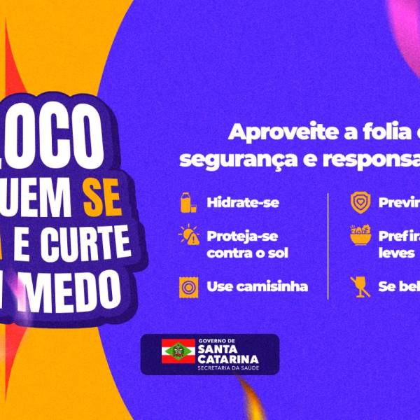 Carnaval SC: Saúde Estadual alerta para a prevenção das Infecções Sexualmente Transmissíveis e o Mpox