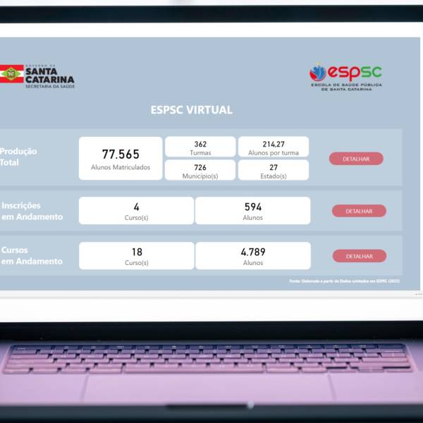 Escola de Saúde Pública de SC lança painel para ampliar transparência e inovação no ensino