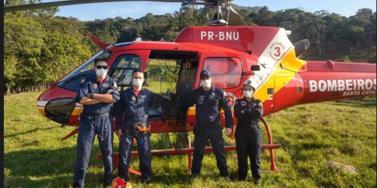 Corpo de Bombeiros Militar e Secretaria de Saúde mantém atendimento aéreo em Blumenau e região