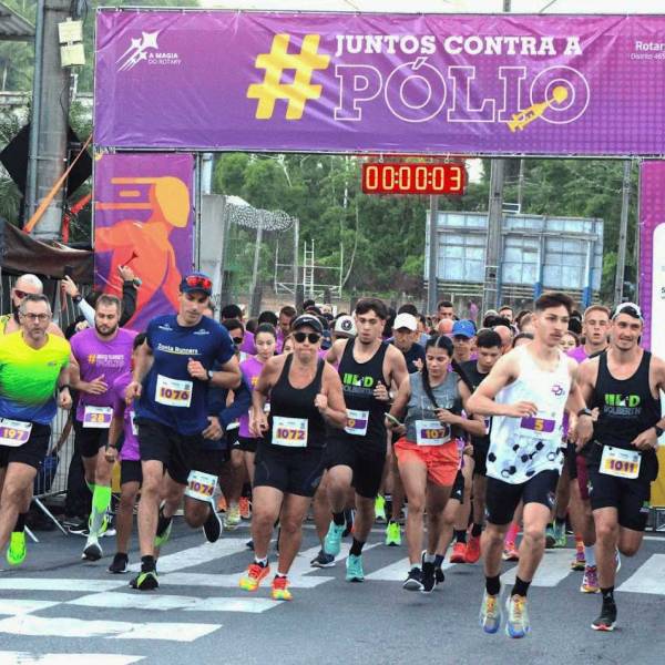 Florianópolis se une na luta contra a poliomielite com corrida solidária
