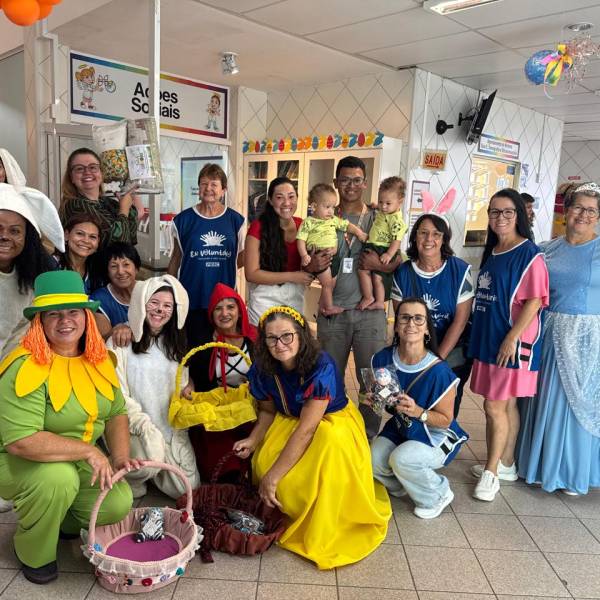 Ação de Páscoa leva alegria a pacientes do Hospital Infantil de Joinville