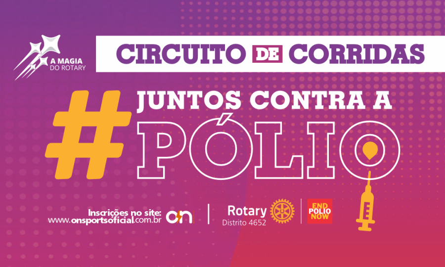 Corrida solidária contra a poliomielite chega à reta final com etapa em Tubarão neste domingo