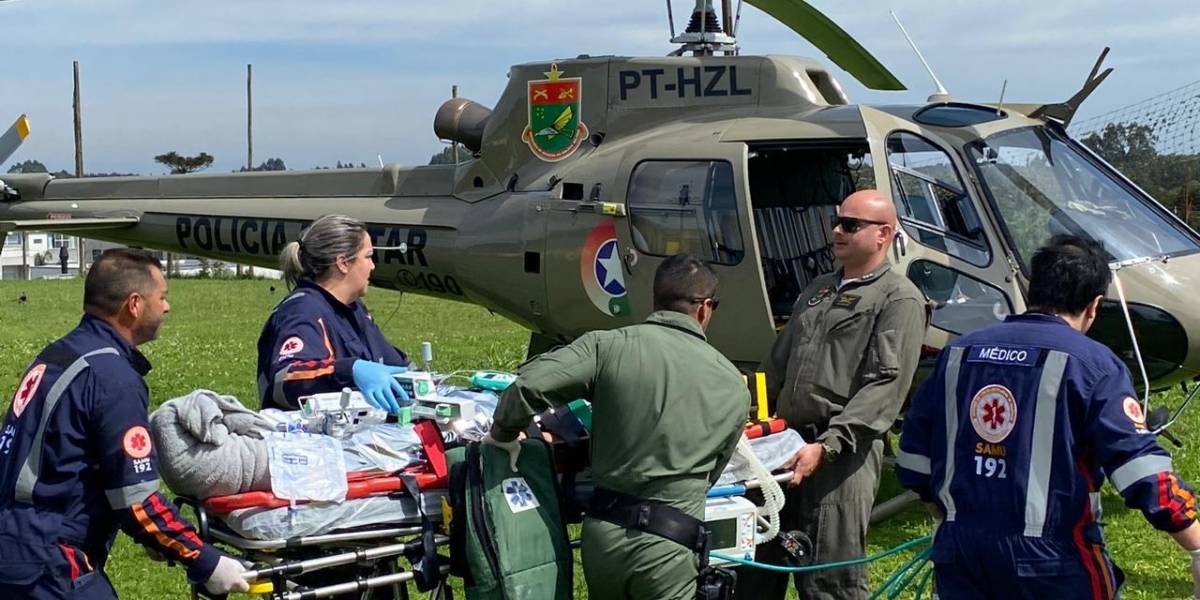 Serviço aeromédico do SAMU atende de forma definitiva a Serra Catarinense