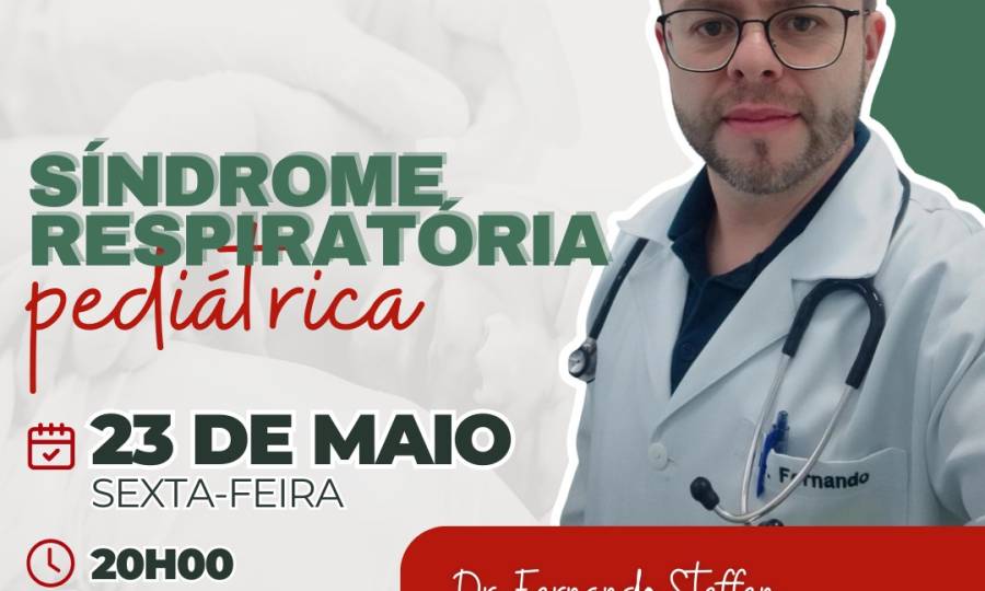 Síndromes Respiratórias Pediátricas é tema de webaula nesta sexta-feira