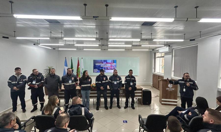 SAMU SC capacita 40 condutores socorristas do Meio-Oeste e do Planalto Serrano, em Videira
