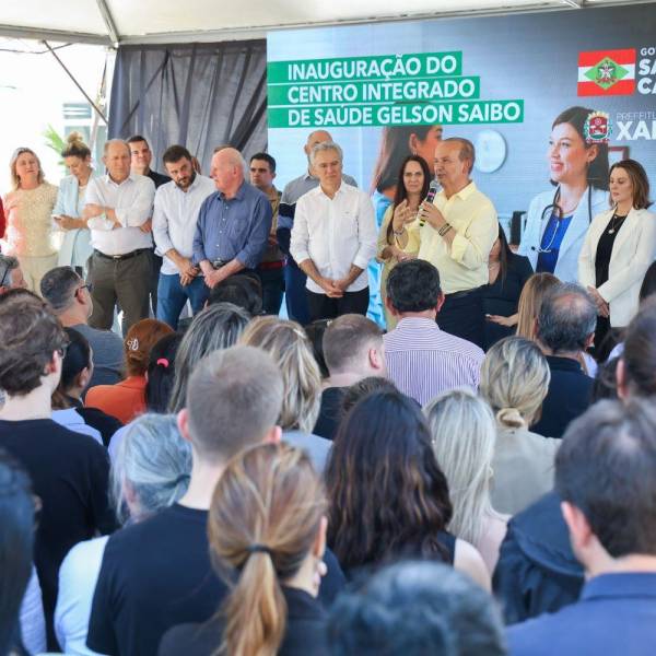 Prédio do Centro Integrado de Saúde Gelson Saibo de Xanxerê é entregue com R$ 18 milhões de investimentos do Estado