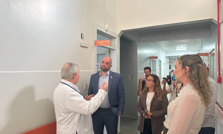 Secretário da Saúde visita Hospital São Roque, em Morro da Fumaça, e se reúne com gestores para debater melhorias para a região Sul
