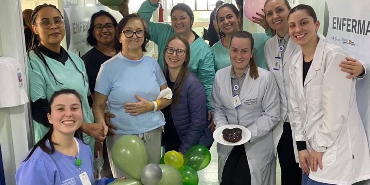 Hospital Regional Terezinha Gaio Basso promove o Corredor da Esperança para pacientes de longa permanência