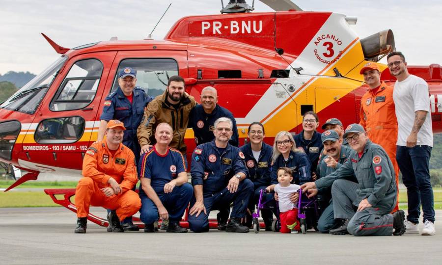 Serviço Aeromédico do SAMU em Blumenau completa 10 anos salvando vidas pelos céus de Santa Catarina