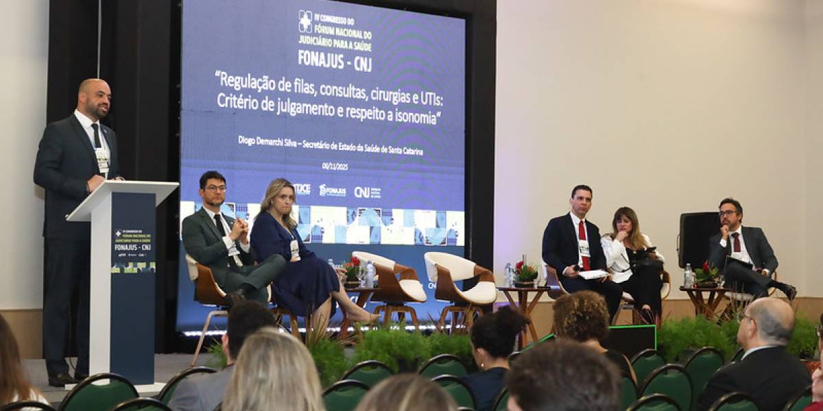 Secretário de Saúde de Santa Catarina apresenta ações em evento do Conselho Nacional de Justiça