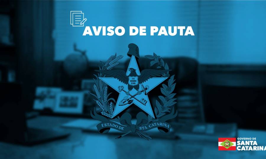 AVISO DE PAUTA: governador assina termo de colaboração para a gestão do Hospital Regional Ruth Cardoso em Balneário Camboriú