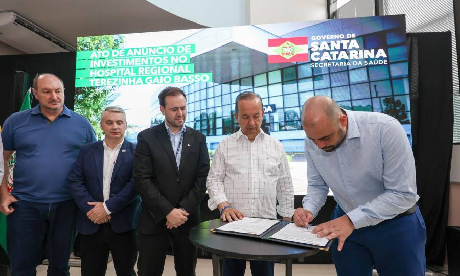 Governo de SC anuncia investimentos de R$ 23 milhões para o Hospital Regional de São Miguel 