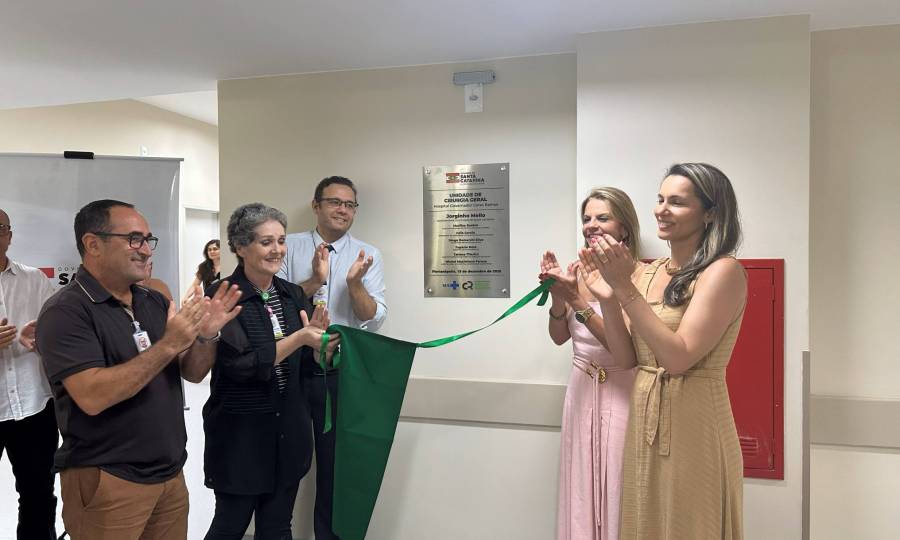 Saúde em Obras: Hospital Governador Celso Ramos inaugura reforma da Unidade de Cirurgia Geral 