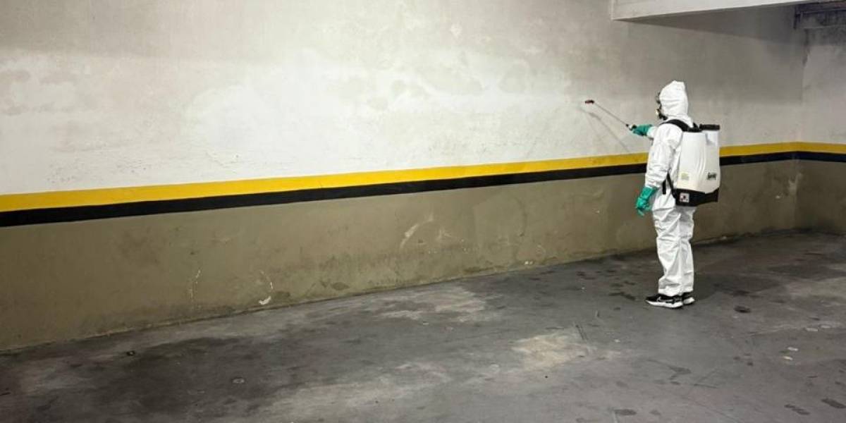 Dengue SC: Saúde realiza aplicação de inseticida nos prédios da SES e do LACEN para controle do mosquito Aedes aegypti