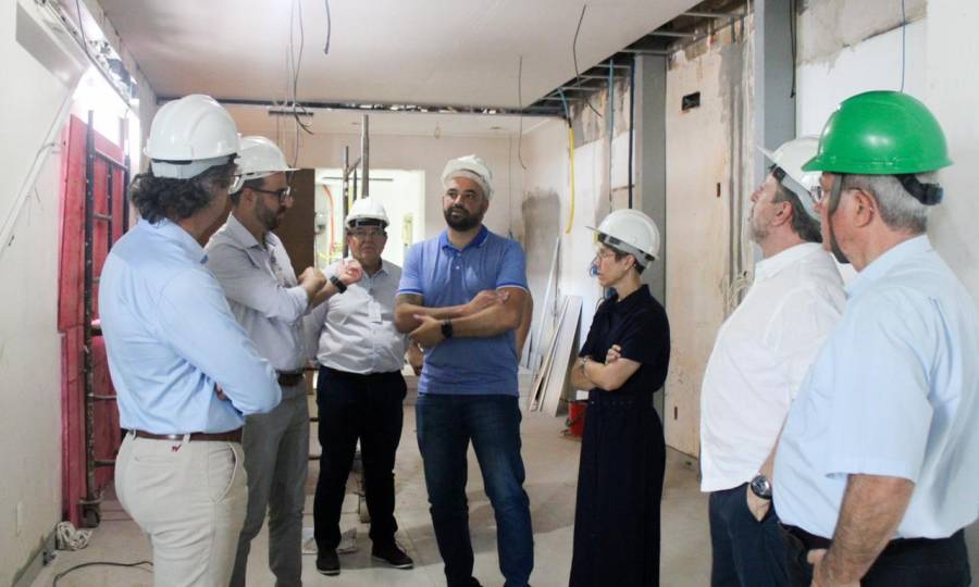 Com recursos do Governo do Estado, avançam as obras do Hospital Santo Antônio, em Blumenau