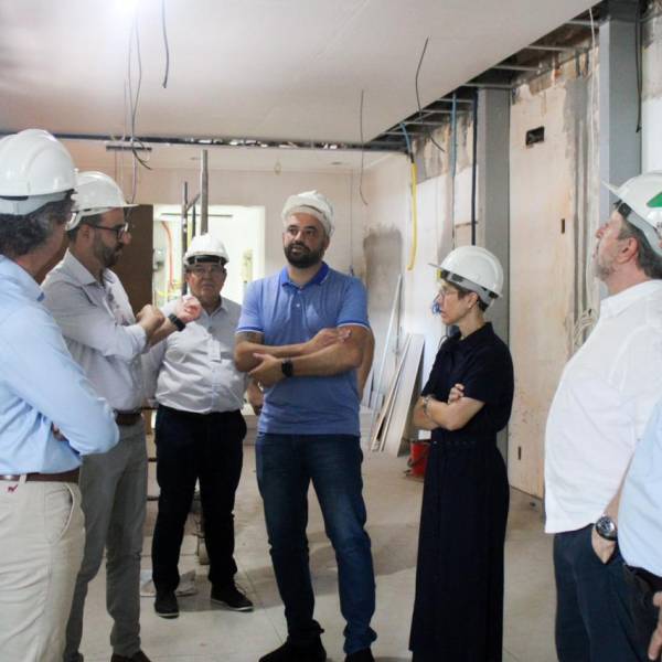 Com recursos do Governo do Estado, avançam as obras do Hospital Santo Antônio, em Blumenau