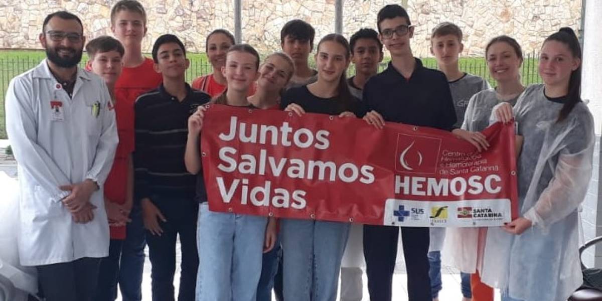 HEMOSC retoma em 2026 o Projeto Escola e fortalece a formação de futuros doadores de sangue em Santa Catarina