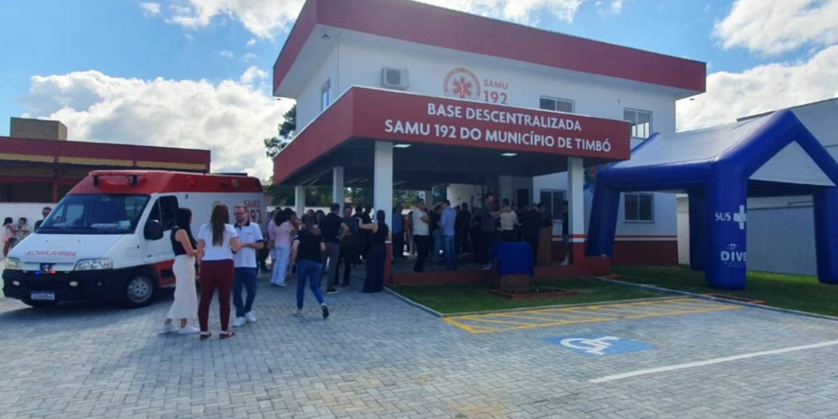 SAMU inaugura base da Unidade de Suporte Básico em Timbó
