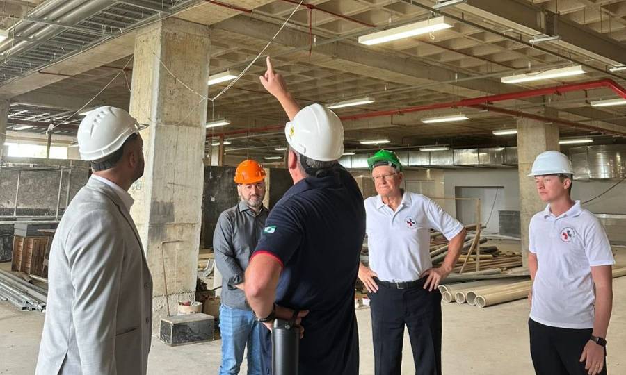 Obra da nova torre do Hospital São Vicente de Paulo em Mafra alcança 83% de execução