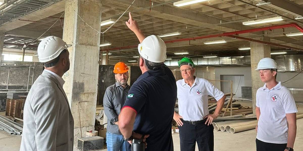 Obra da nova torre do Hospital São Vicente de Paulo em Mafra alcança 83% de execução