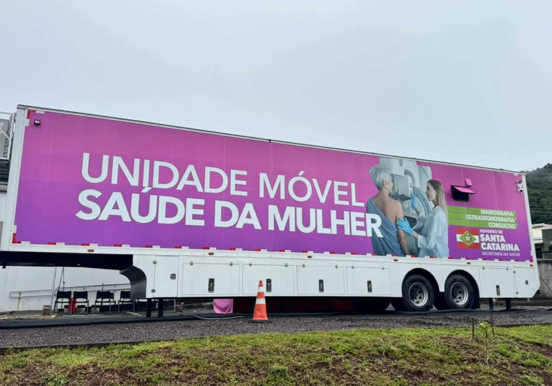 Em Concórdia, Carreta da Saúde da Mulher realiza exames em pacientes da região