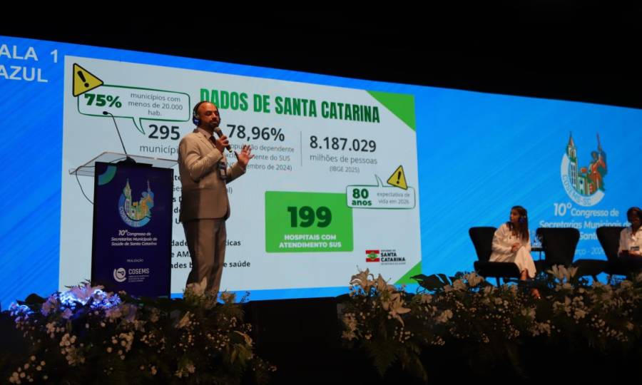 Avanços na Saúde Estadual são destaques no 10º Congresso do Cosems em Chapecó