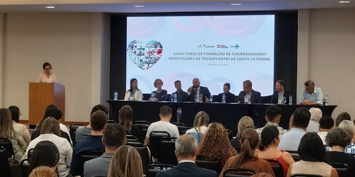 Santa Catarina promove capacitação estadual para Coordenadores Hospitalares de Transplantes