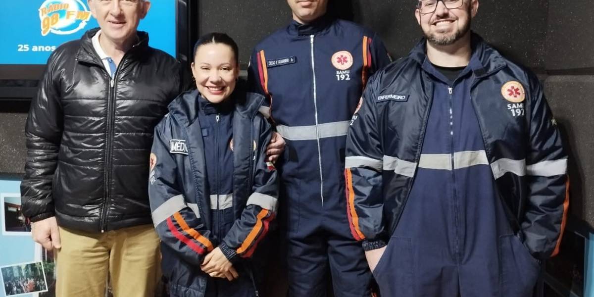 Reencontro celebra atuação do SAMU em ocorrência de parada cardiorrespiratória