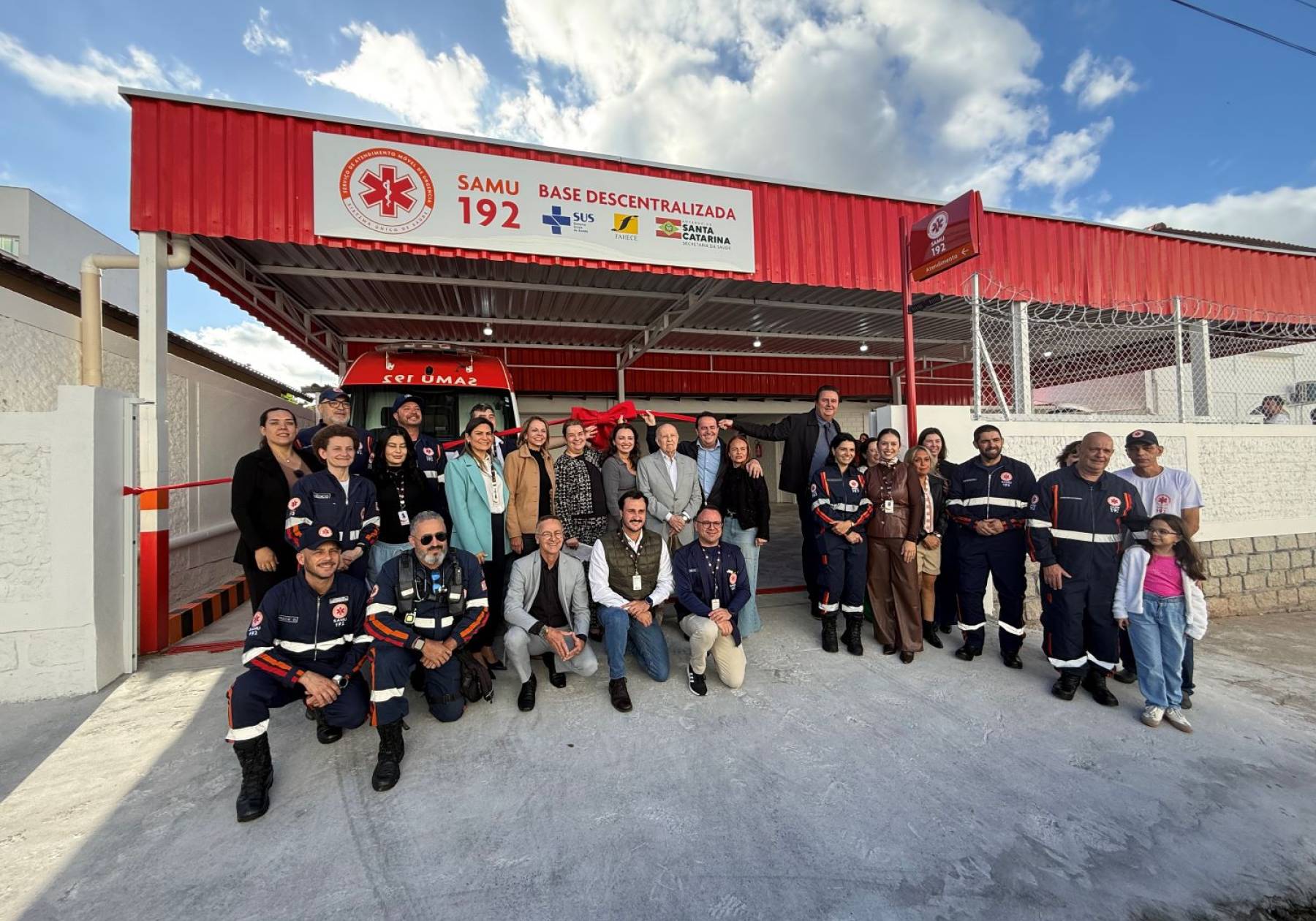 Samu SC inaugura nova base da Unidade de Suporte Avançado em São José