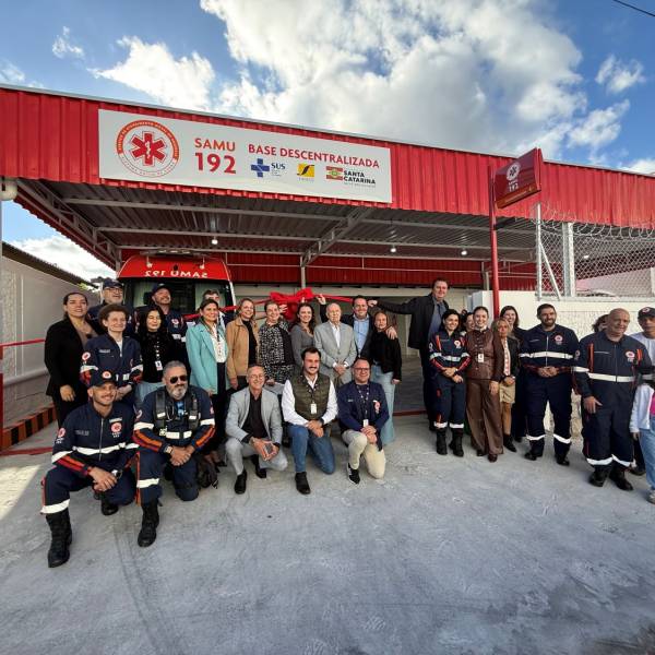 Samu SC inaugura nova base da Unidade de Suporte Avançado em São José