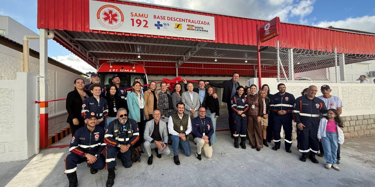Samu SC inaugura nova base da Unidade de Suporte Avançado em São José