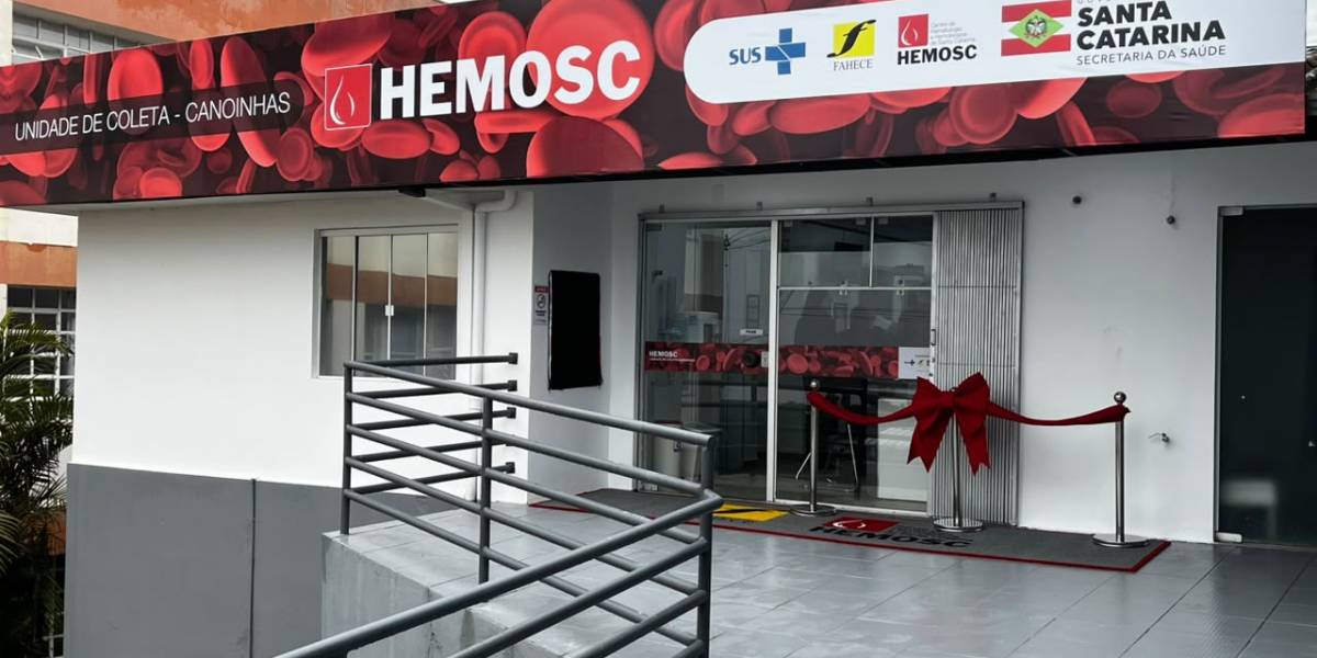 Após ter sido fechada em 2017, Estado reabre unidade  do HEMOSC em Canoinhas
