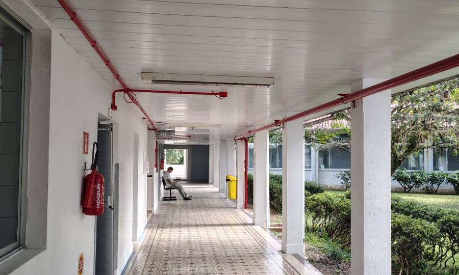 Saúde em Obras: Hospital Nereu Ramos executa melhorias para ampliar a segurança contra incêndios 
