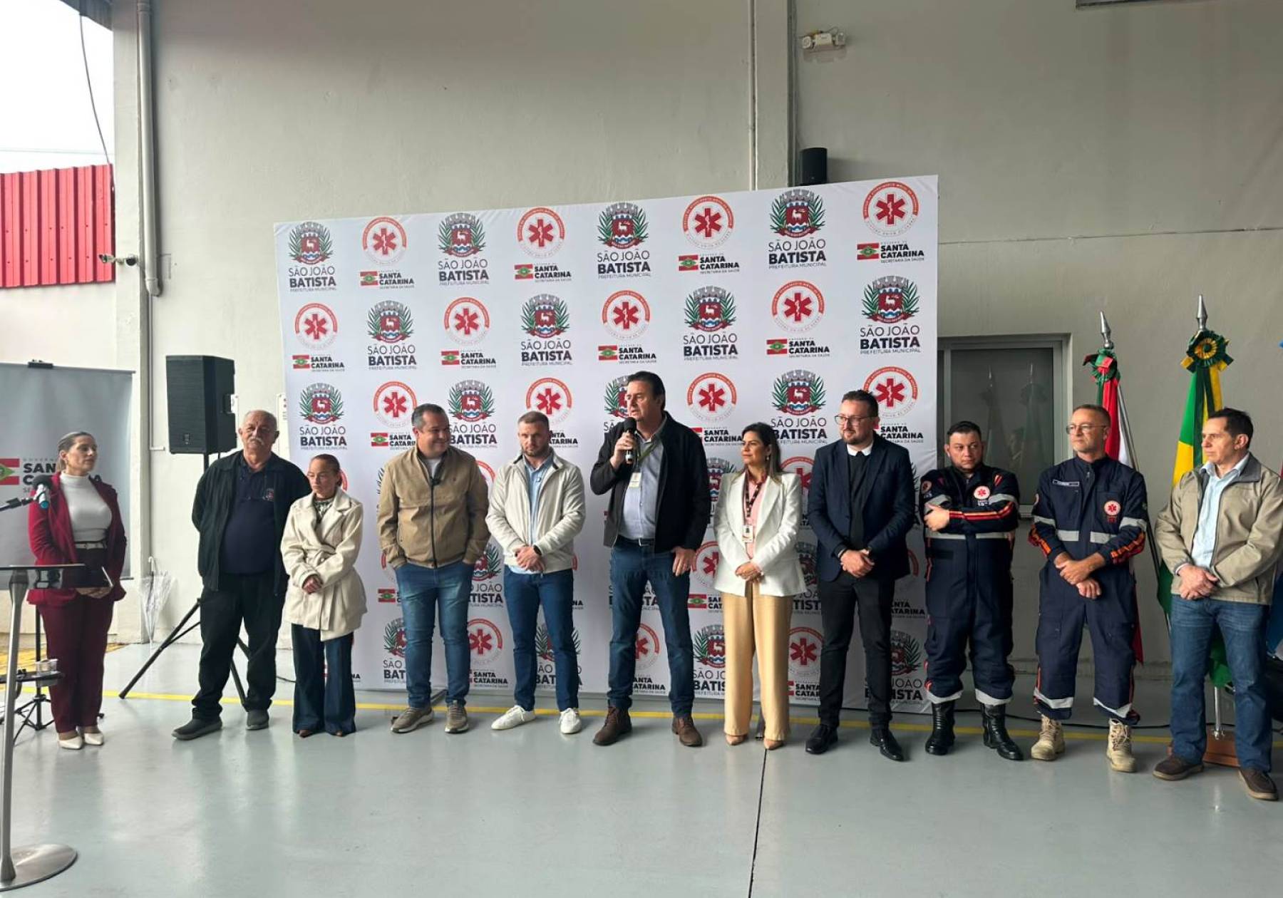 Estado implanta Unidade Básica em São João Batista e entrega novos equipamentos para o SAMU SC 